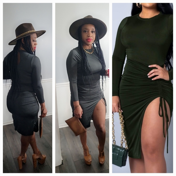 Bodycon midi dress - Picture 3 of 3